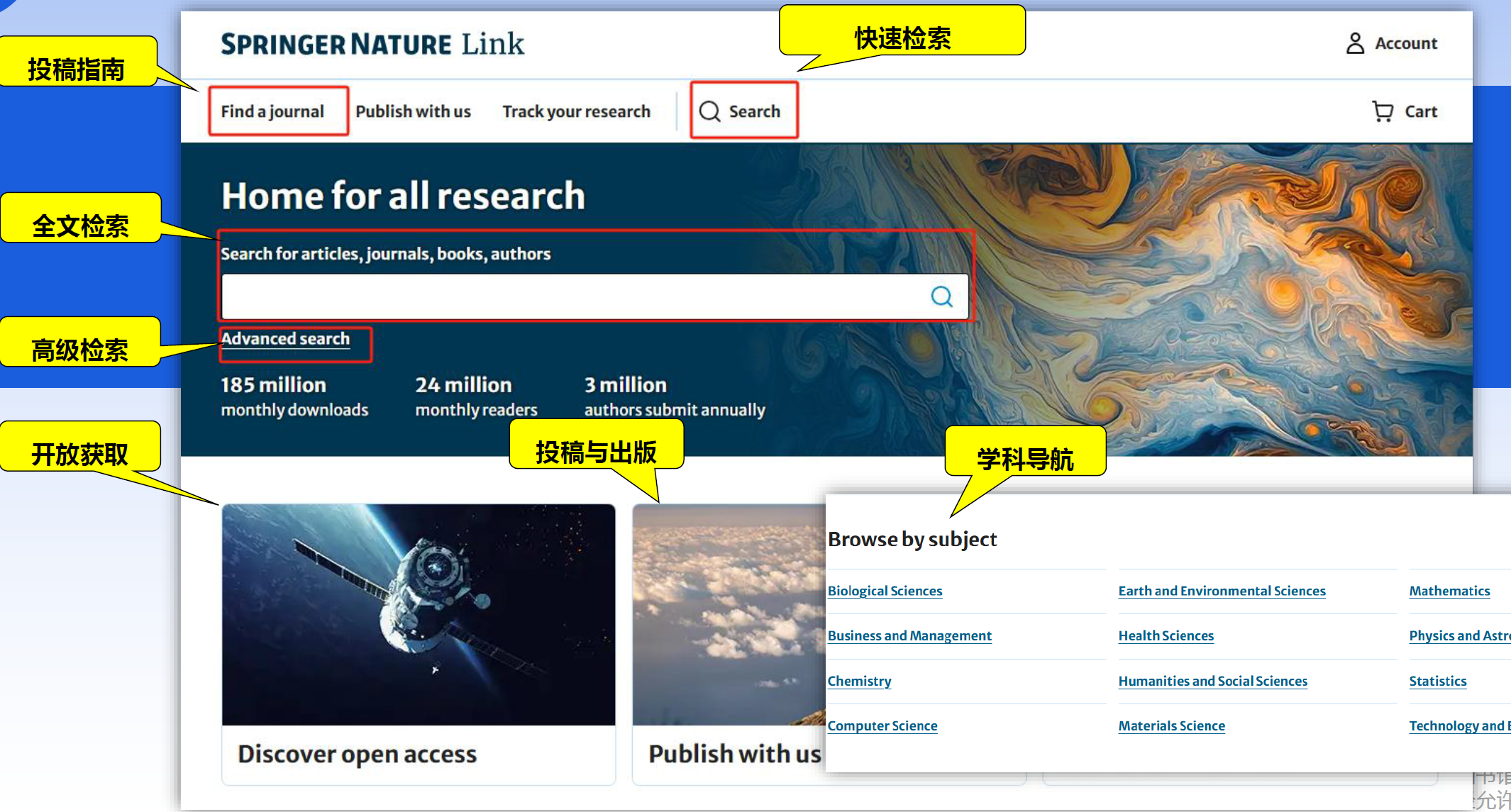 Springer Nature Link 快速检索